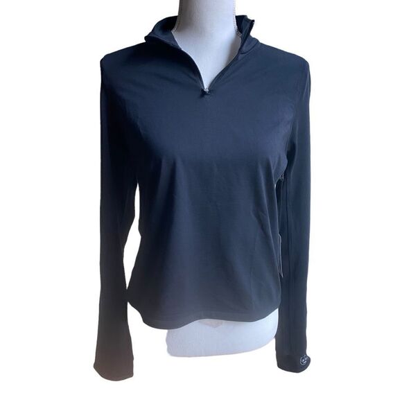 Allbirds Quarter Zip Mid Layer Long Sleeve Top Black Size Small NWT - Picture 1 of 7